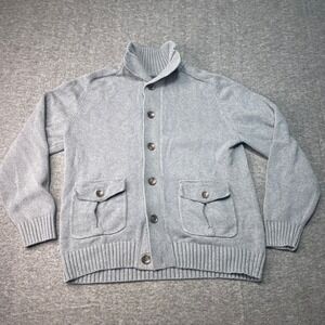 Gap Sweater Mens Large Jacket Button Up Shawl Collar Casual 2010 2000s Cardigan